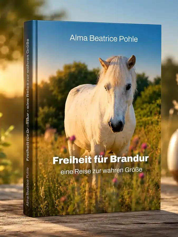 Buchcover: Freiheit für Brandur, eine Reise zur wahren Größe, von Alma Beatrice Pohle.